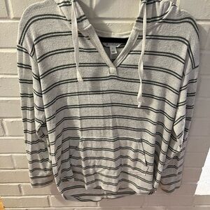 Market & Spruce Striped Hoodie